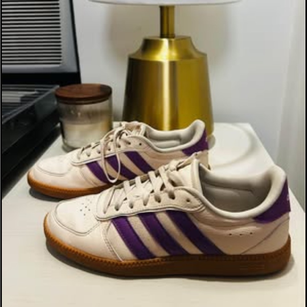 COPY - Adidas cream/purple 6.5
